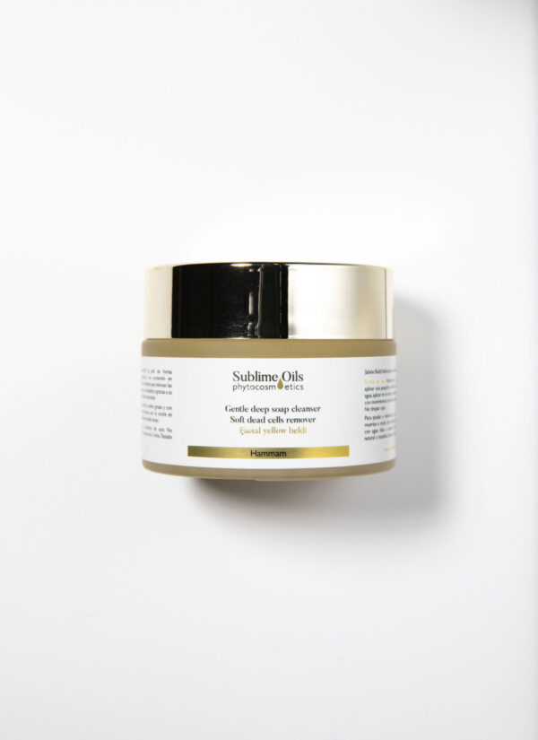 Yellowberldifront Yellow beldi soap + Guante exfoliante algodón orgánico - Imagen 1