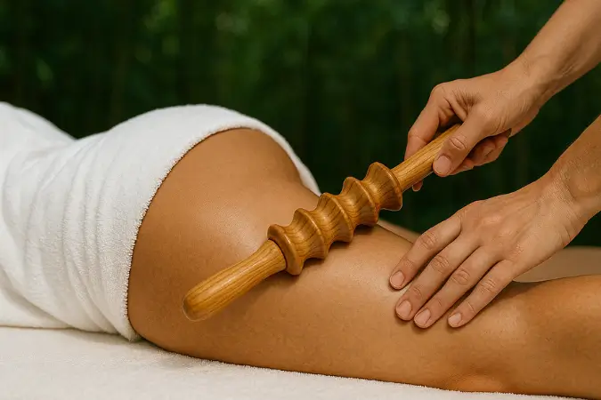 Maderoterapia para reducir celulitis