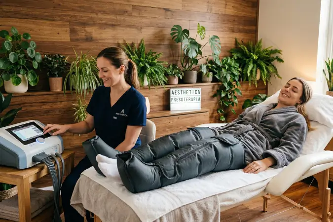 Presoterapia para piernas cansadas
